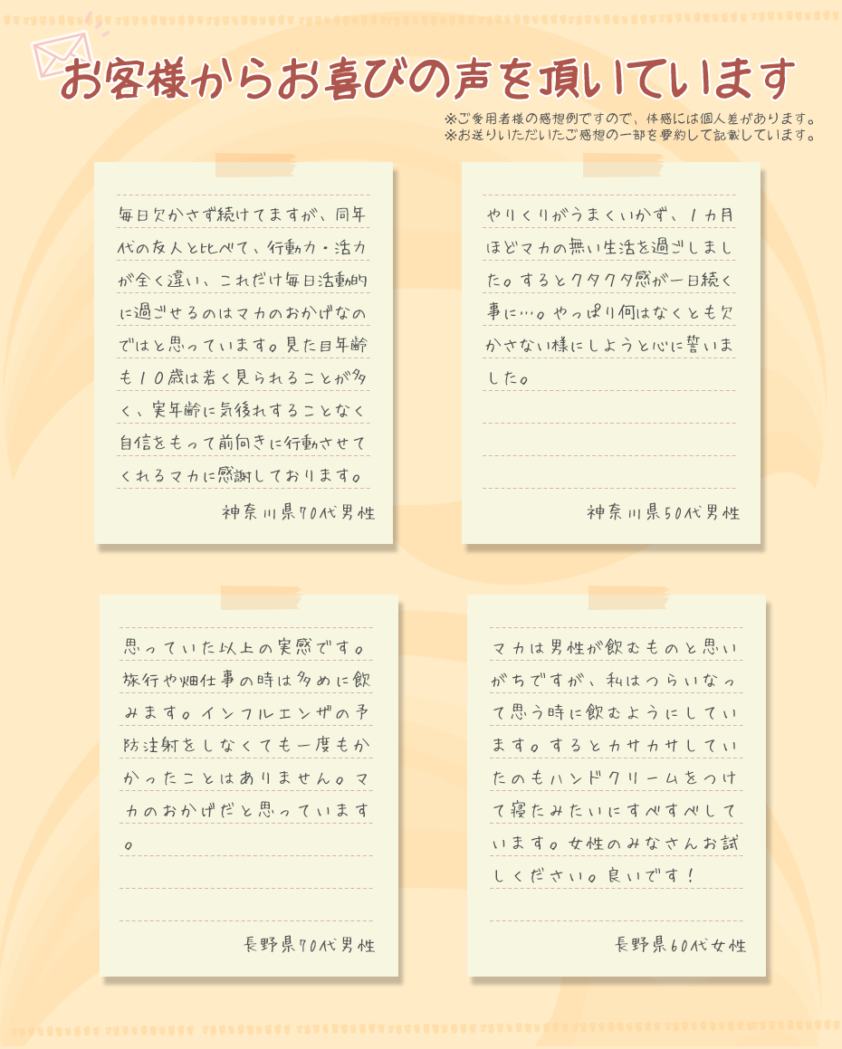 お客様の声