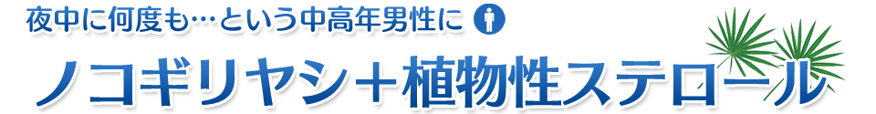 夜中のトイレにノコギリヤシ+植物性ステロール